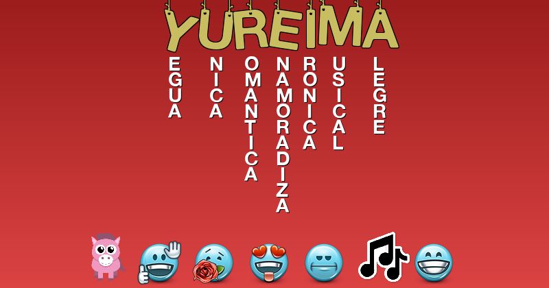 Emoticones para yureima - Emoticones para tu nombre