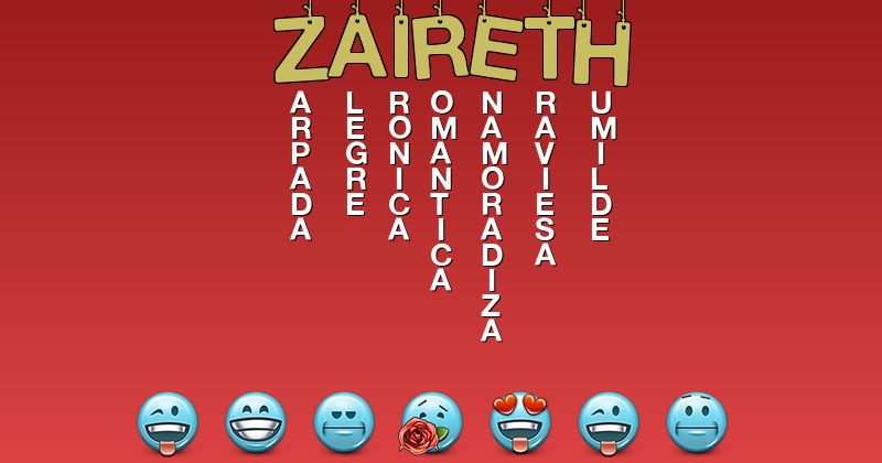 Emoticones para zaireth - Emoticones para tu nombre