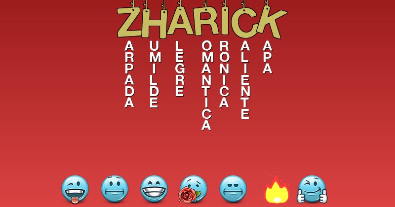 Emoticones para zharick - Emoticones para tu nombre