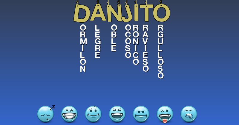 Emoticones para danjito - Emoticones para tu nombre