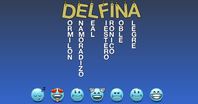 Emoticones para delfina - Emoticones para tu nombre