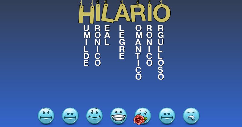 Emoticones para hilario - Emoticones para tu nombre