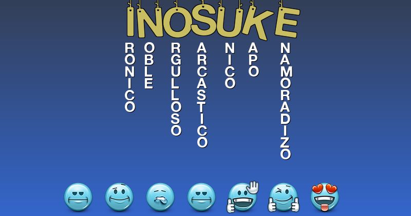 Emoticones para inosuke - Emoticones para tu nombre