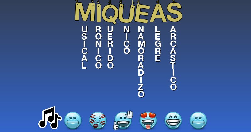 Emoticones para miqueas - Emoticones para tu nombre