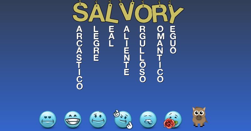 Emoticones para salvory - Emoticones para tu nombre