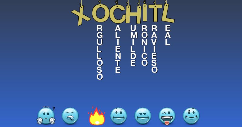 Emoticones para xochitl - Emoticones para tu nombre