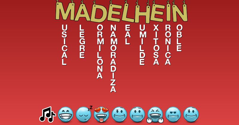 Emoticones para madelhein - Emoticones para tu nombre