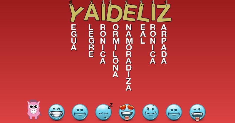 Emoticones para yaidelíz - Emoticones para tu nombre