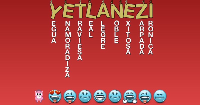 Emoticones para yetlanezi - Emoticones para tu nombre