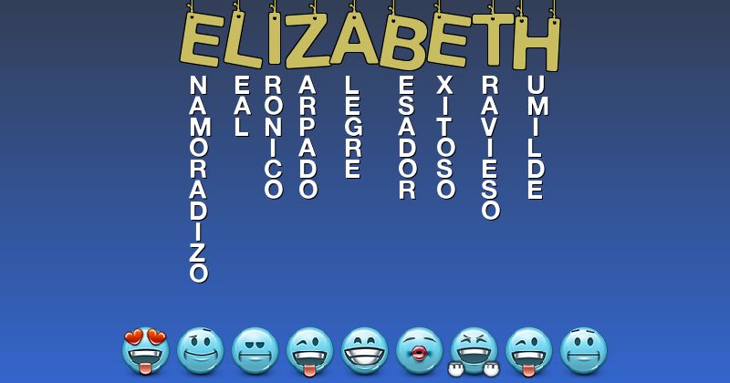 Emoticones para elizabeth - Emoticones para tu nombre