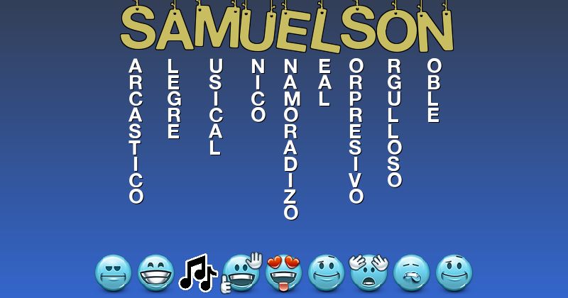 Emoticones para samuelson - Emoticones para tu nombre