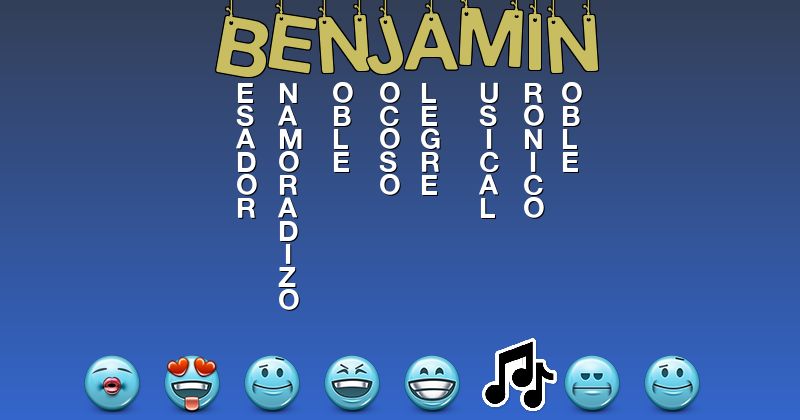 Emoticones para benjamín - Emoticones para tu nombre