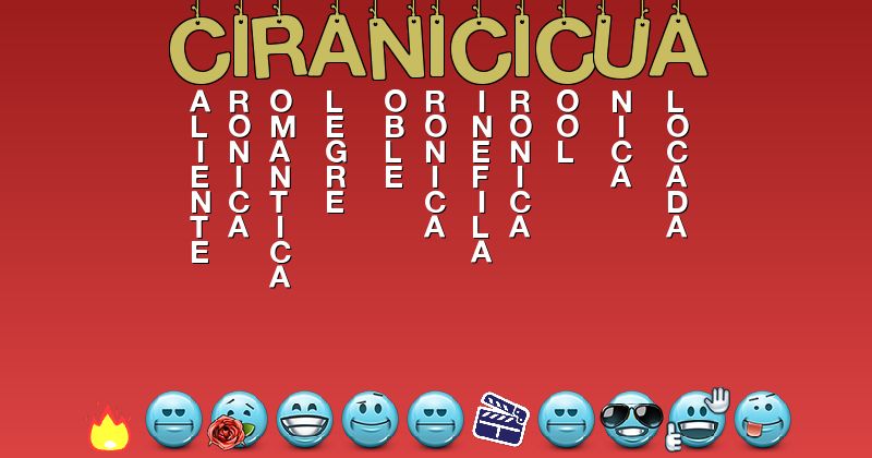 Emoticones para ciranicicua - Emoticones para tu nombre