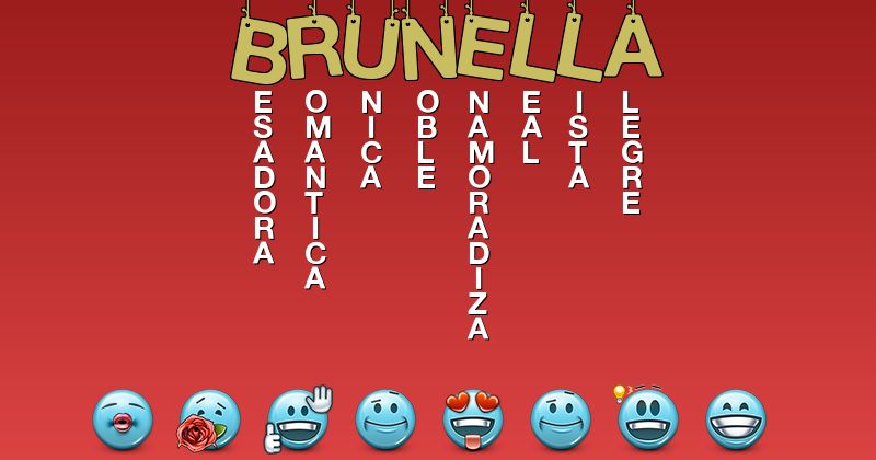 Emoticones para brunella - Emoticones para tu nombre