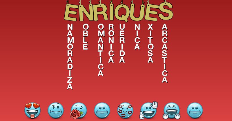 Emoticones para enriques - Emoticones para tu nombre