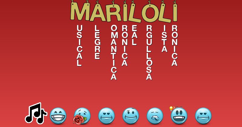 Emoticones para mariloli - Emoticones para tu nombre