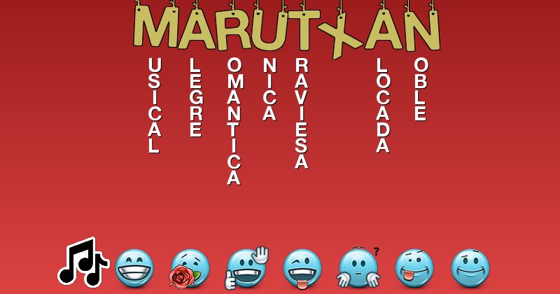Emoticones para marutxan - Emoticones para tu nombre