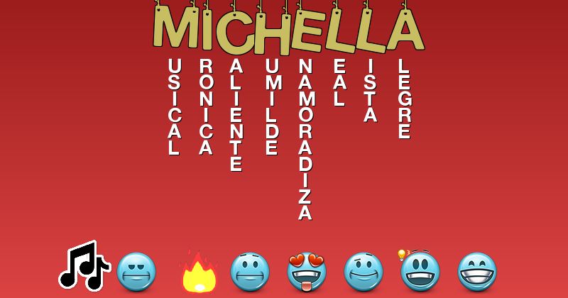 Emoticones para michella - Emoticones para tu nombre
