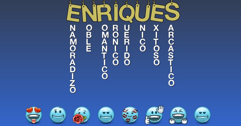 Emoticones para enriques - Emoticones para tu nombre