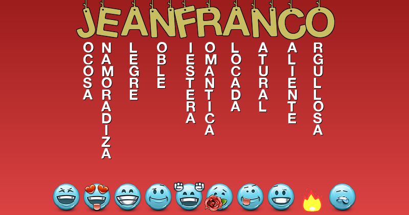 Emoticones para jeanfranco - Emoticones para tu nombre