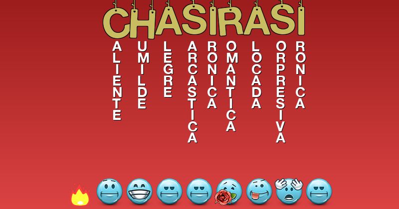 Emoticones para chasirasi - Emoticones para tu nombre