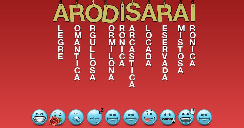 Emoticones para arodisarai - Emoticones para tu nombre