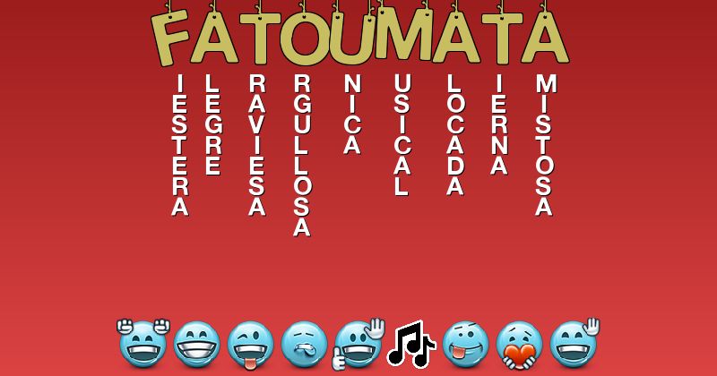 Emoticones para fatoumata - Emoticones para tu nombre