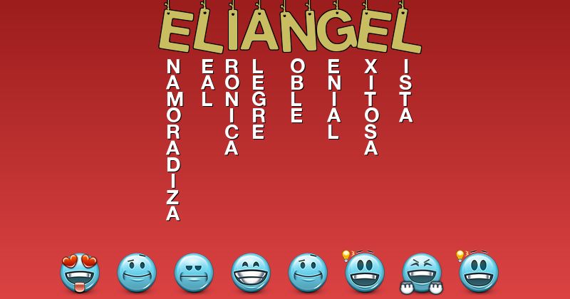 Emoticones para eliangel - Emoticones para tu nombre