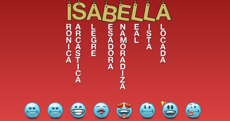 Emoticones para isabella - Emoticones para tu nombre