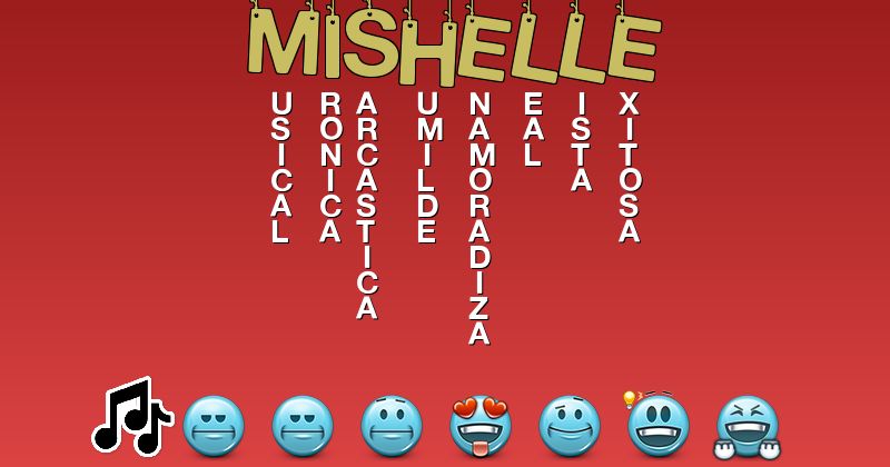 Emoticones para mishelle - Emoticones para tu nombre