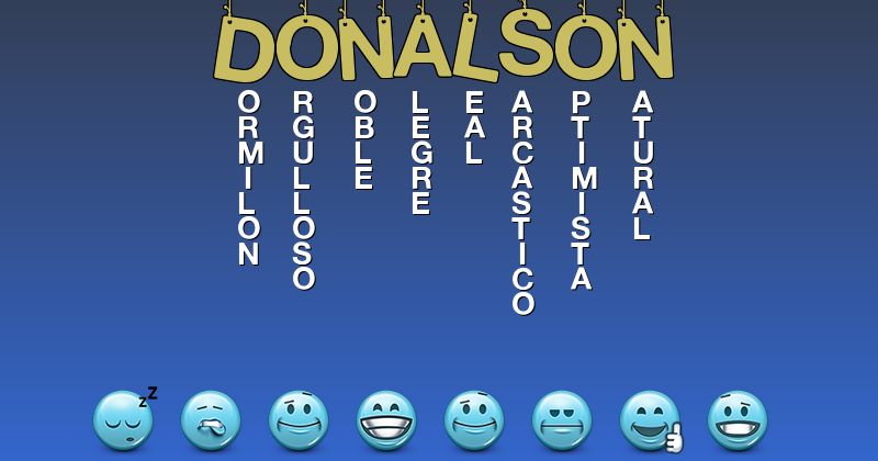 Emoticones para donalson - Emoticones para tu nombre