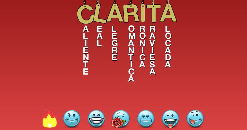 Emoticones para clarita - Emoticones para tu nombre