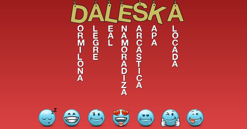 Emoticones para daleska - Emoticones para tu nombre