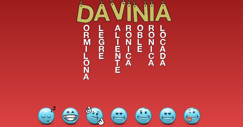 Emoticones para davinia - Emoticones para tu nombre
