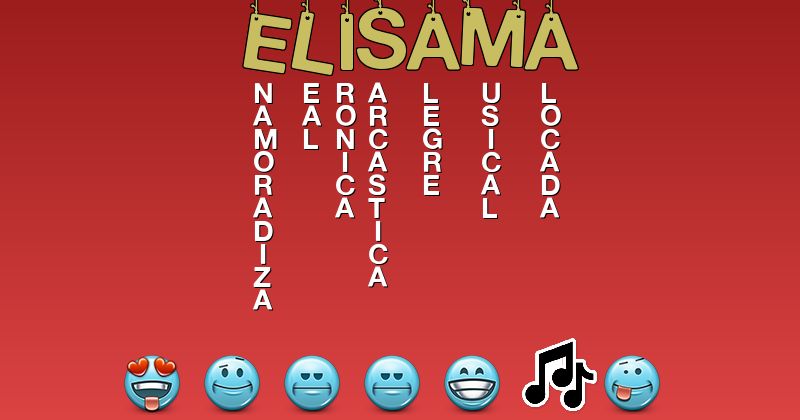 Emoticones para elisama - Emoticones para tu nombre