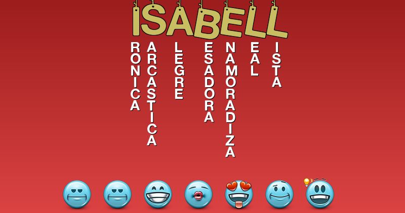 Emoticones para isabell - Emoticones para tu nombre
