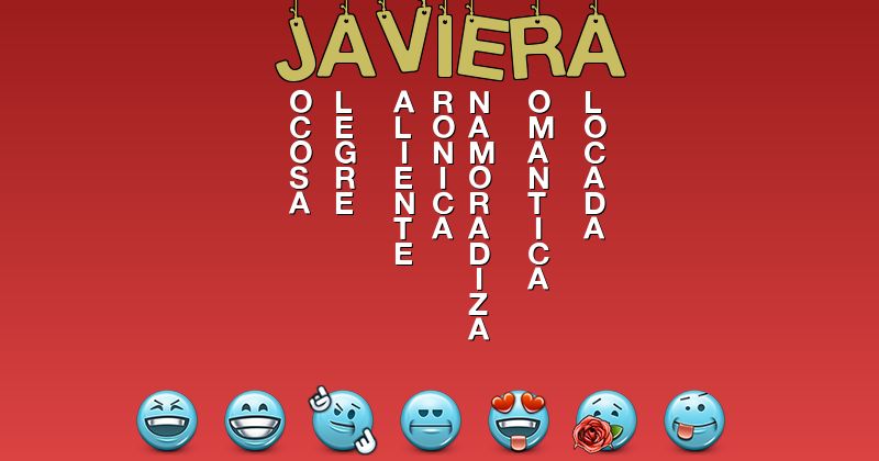 Emoticones para javiera - Emoticones para tu nombre