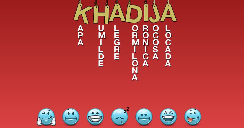 Emoticones para khadija - Emoticones para tu nombre