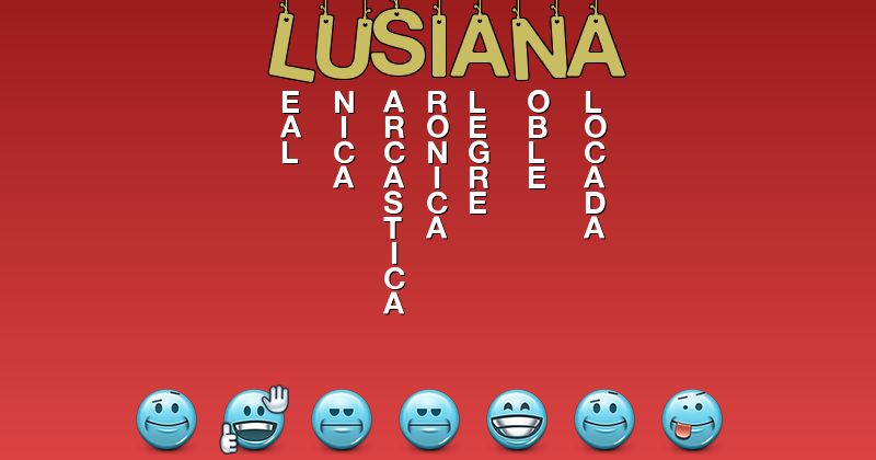 Emoticones para lusiana - Emoticones para tu nombre