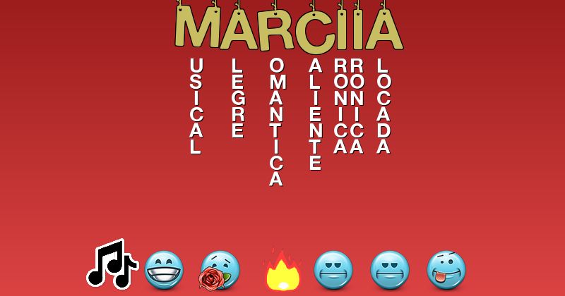 Emoticones para marciia - Emoticones para tu nombre