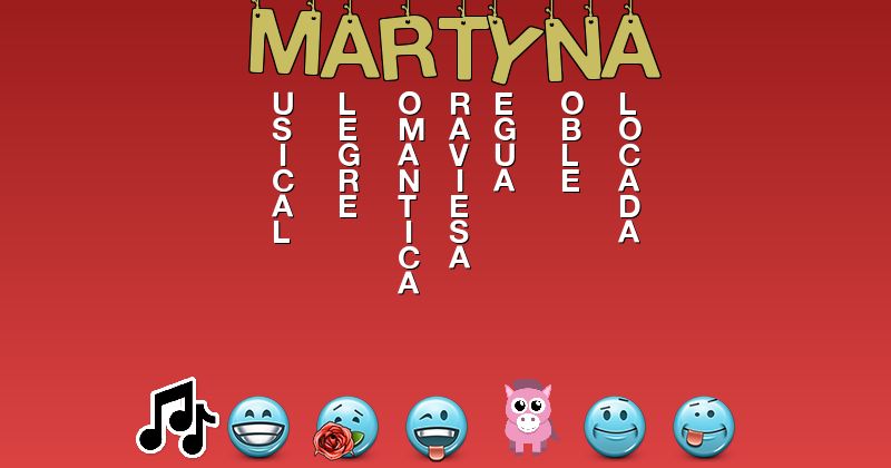 Emoticones para martyna - Emoticones para tu nombre