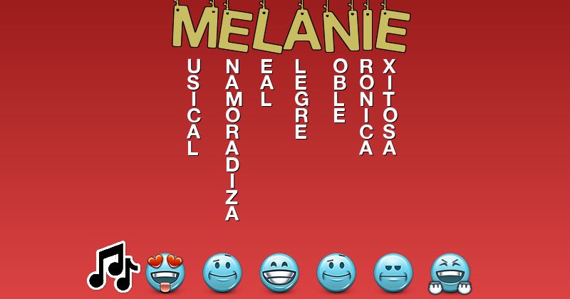 Emoticones para melanie - Emoticones para tu nombre