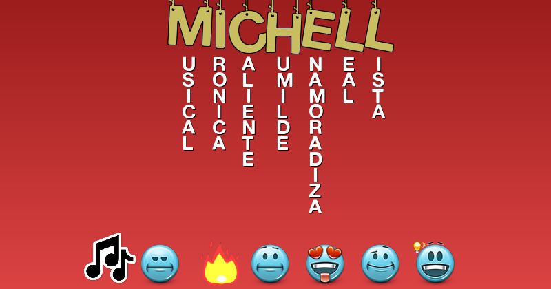 Emoticones para michell - Emoticones para tu nombre