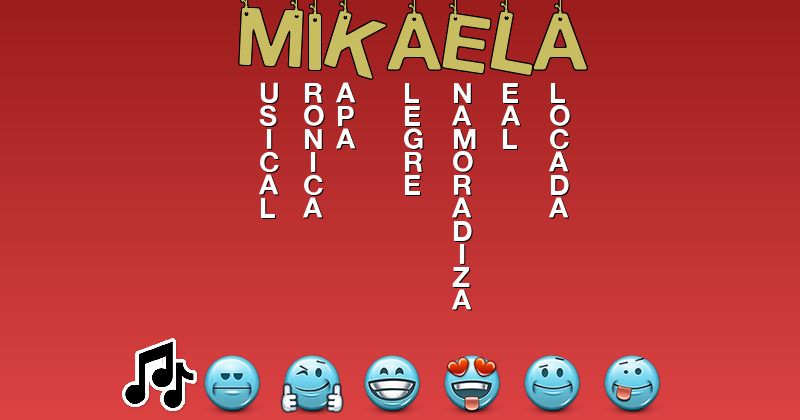 Emoticones para mikaela - Emoticones para tu nombre