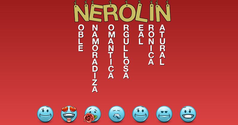 Emoticones para nerolin - Emoticones para tu nombre