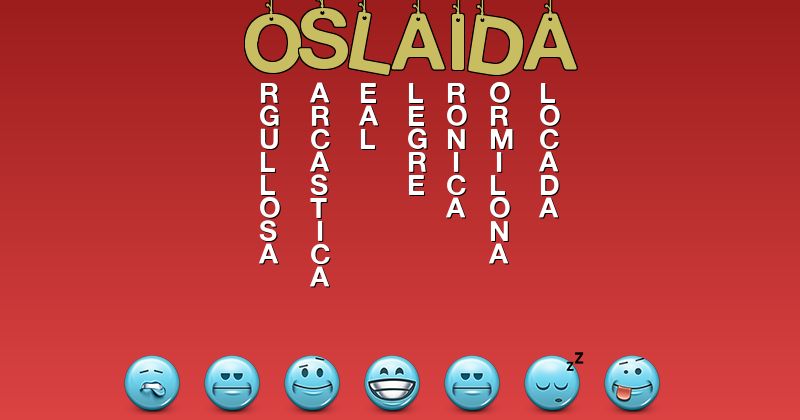 Emoticones para oslaida - Emoticones para tu nombre