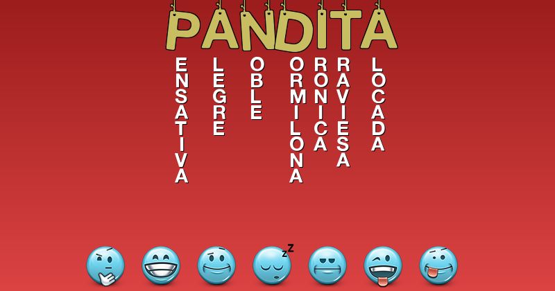 Emoticones para pandita - Emoticones para tu nombre