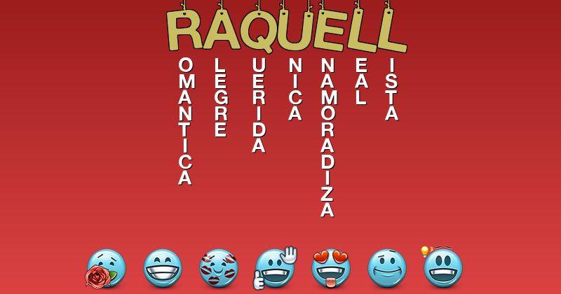 Emoticones para raquell - Emoticones para tu nombre