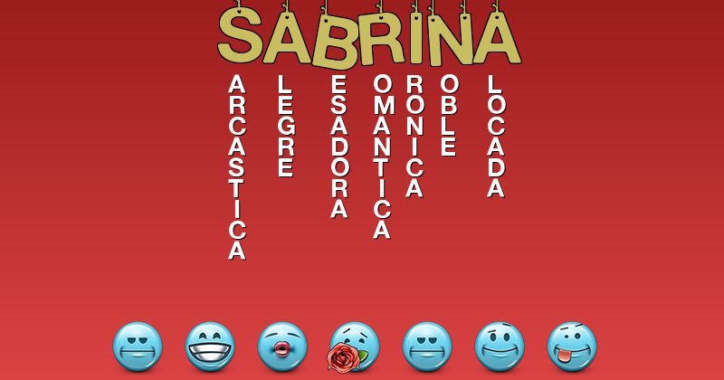 Emoticones para sabrina - Emoticones para tu nombre