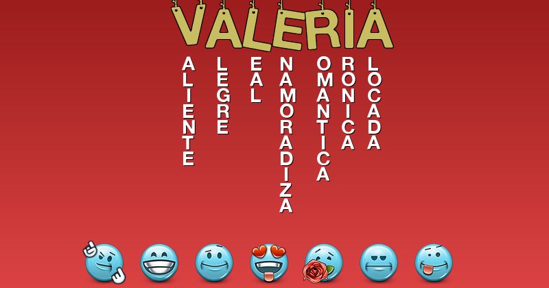 Emoticones para valeria❤️ - Emoticones para tu nombre